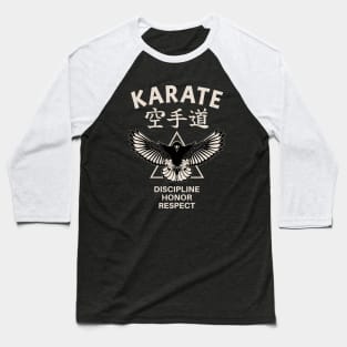 Karate Eagle Baseball T-Shirt